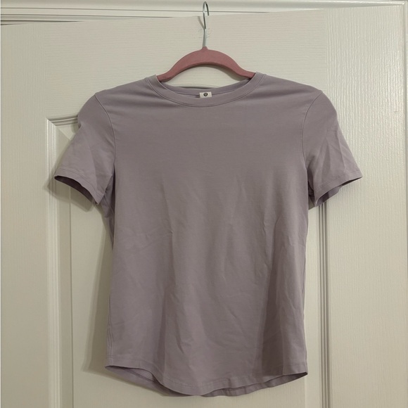 Lululemon Athletica Purple Fitted Short Sleeve T-Shirt - Picture 1 of 4